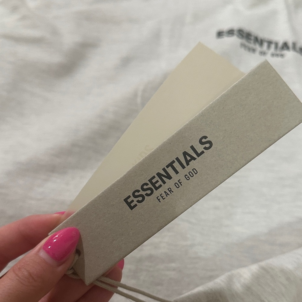 Essentials Light Gray Tee - Picture 2 of 3